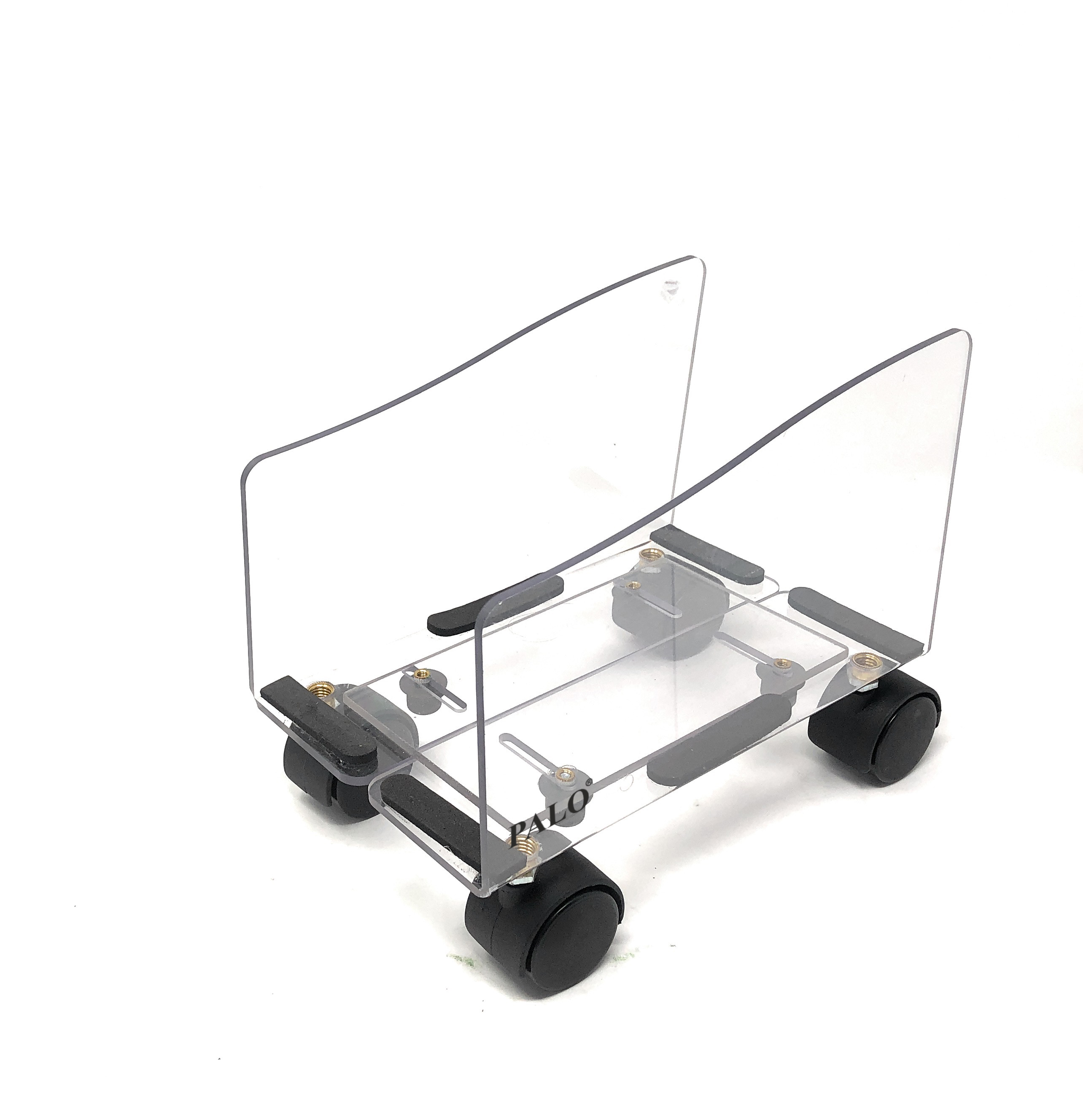 PALO CPU Trolley Stand - Plastic , Transparent